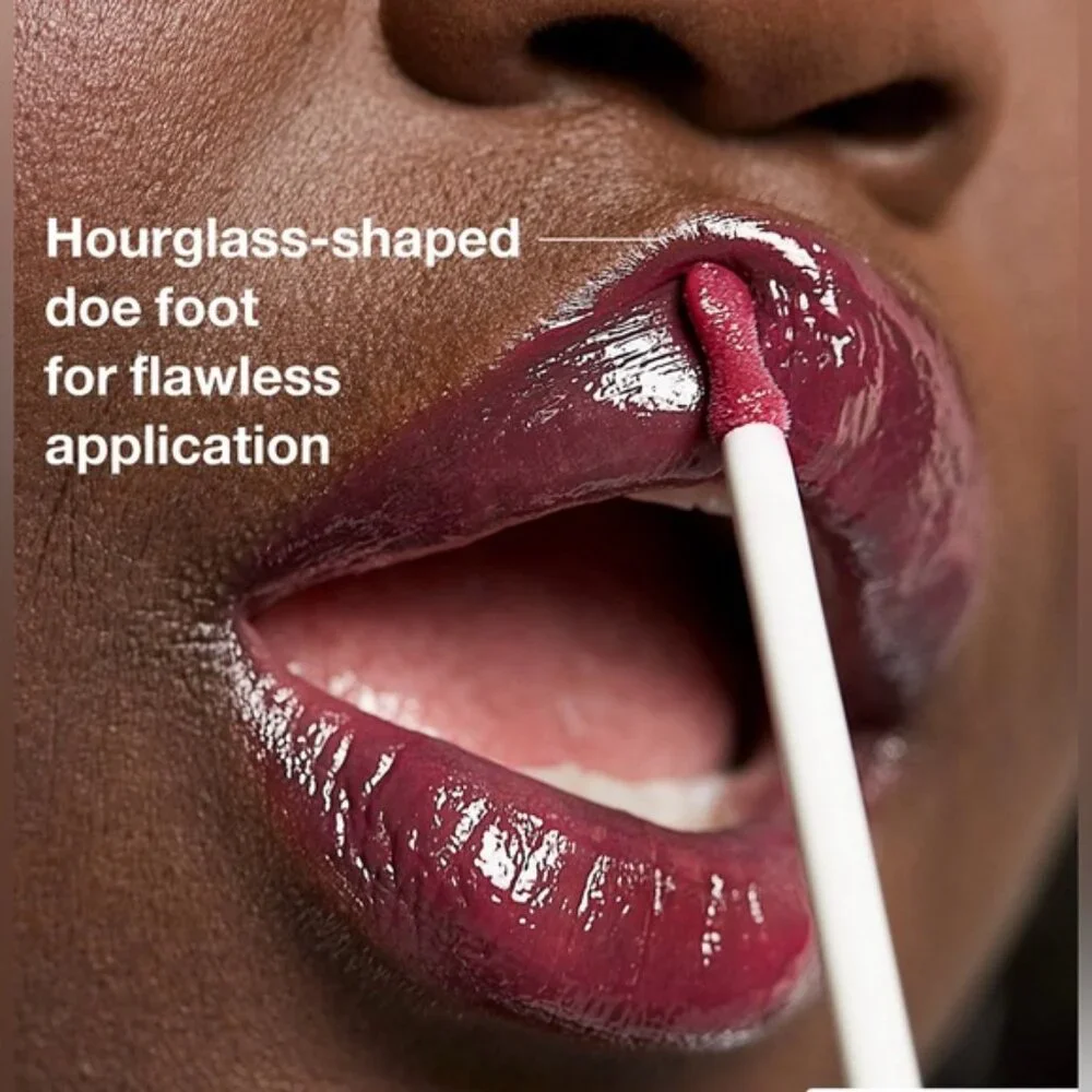 Clinique Pop Plush Creamy Lip Gloss 01 Black Honey Pop  .11 fl. oz.